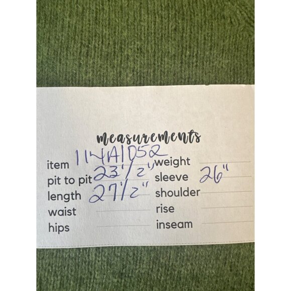 Banana Republic Medium Luxury Blend Soft Green V Neck Sweater Cashmere - Picture 11 of 13